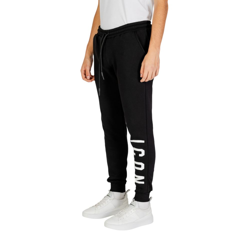 Icon Schwarze und weiße Baumwolljeans & Hose