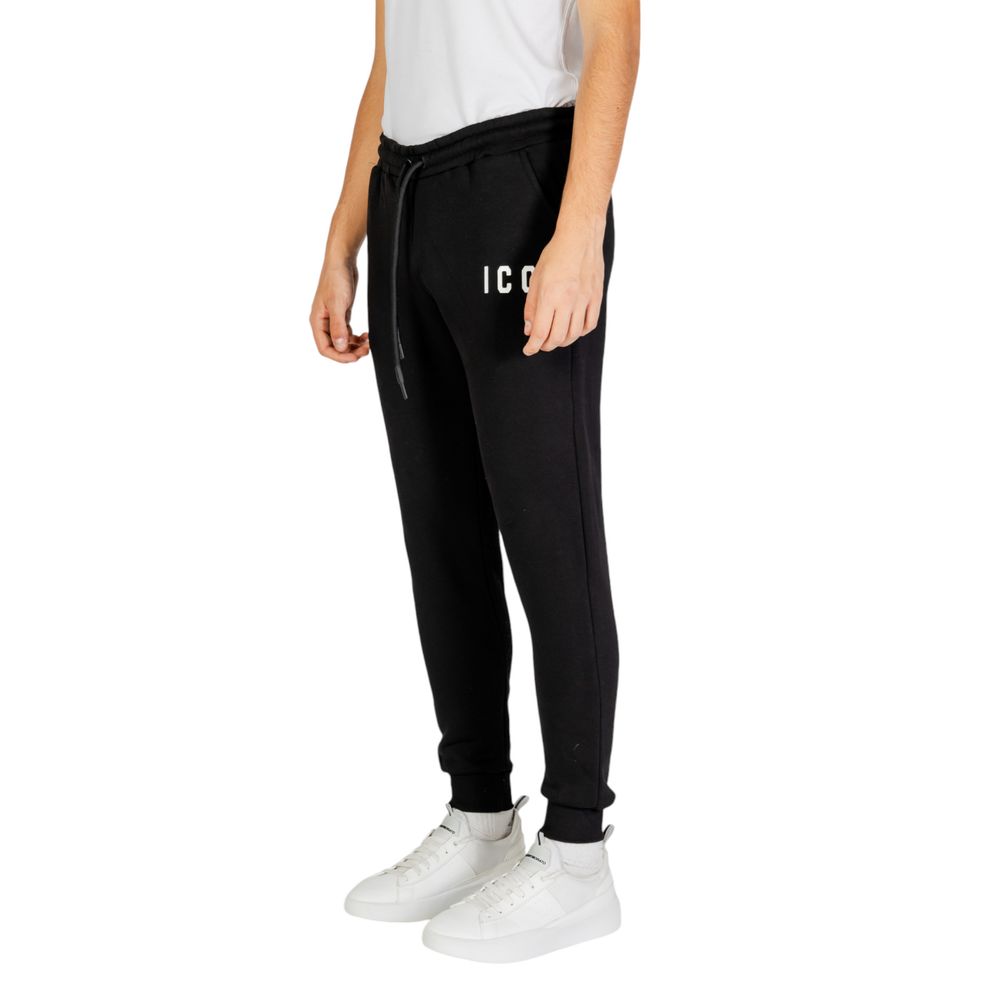 Icon Schwarze und weiße Baumwolljeans & Hose