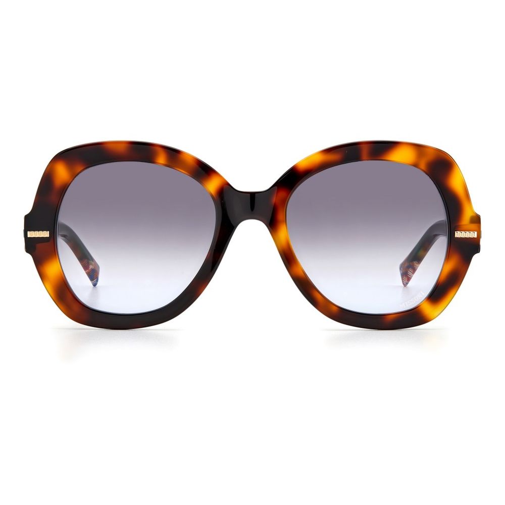 Missoni Braune Metall-Sonnenbrille