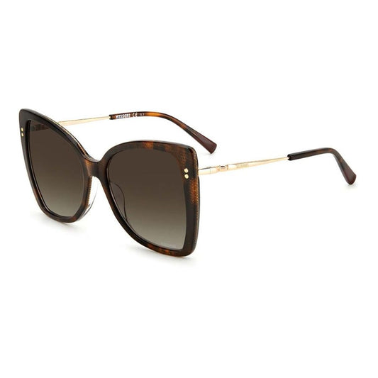 Missoni Braune Metall-Sonnenbrille