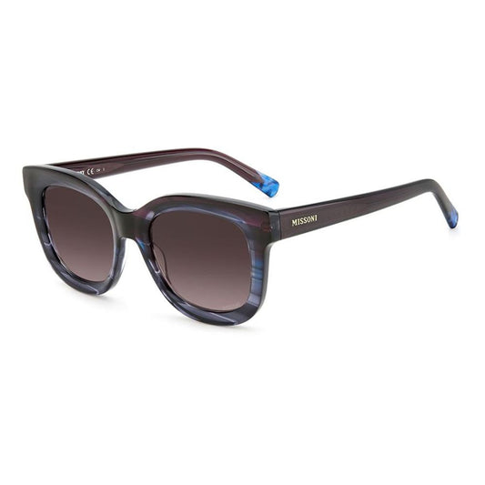 Missoni Blaue Plastiksonnenbrille