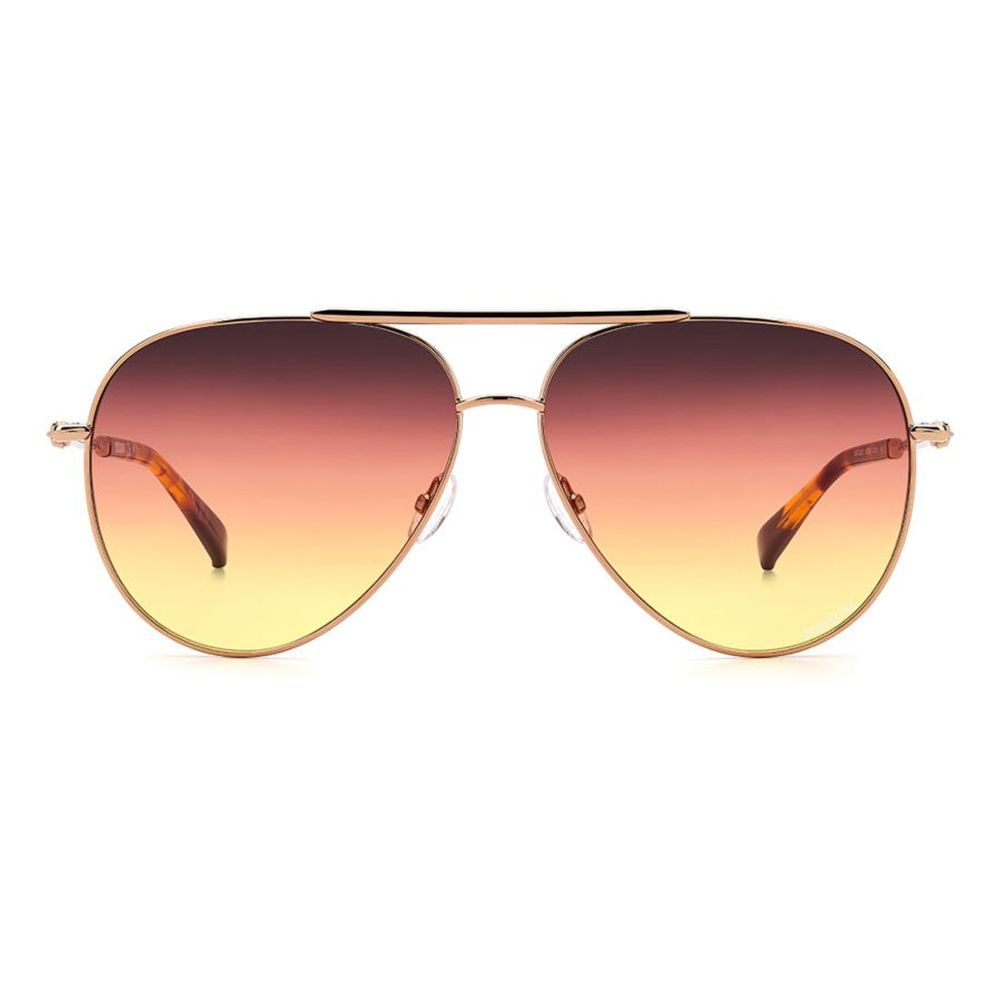 Missoni Goldene Metall-Sonnenbrille