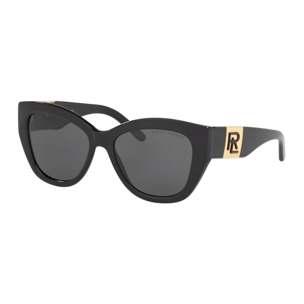 Ralph Lauren Schwarze Acetat-Sonnenbrille