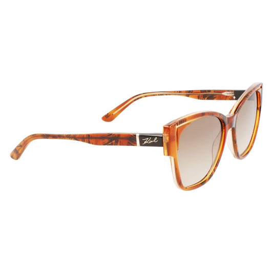 Karl Lagerfeld Orange Acetat-Sonnenbrille