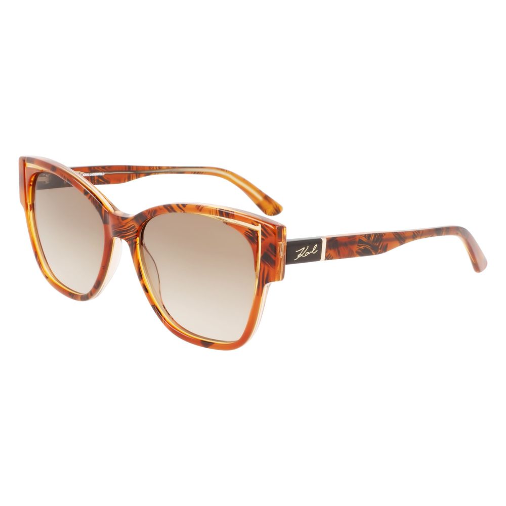 Karl Lagerfeld Orange Acetat-Sonnenbrille