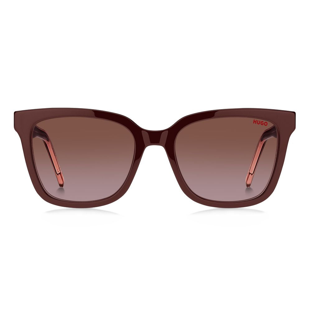 Hugo Boss Rote Acetat-Sonnenbrille