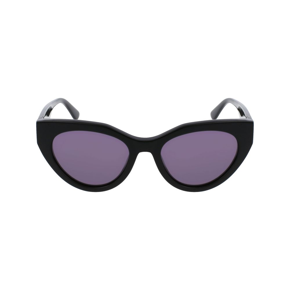 Karl Lagerfeld Schwarze Acetat-Sonnenbrille