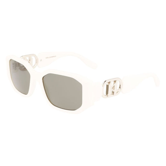 Karl Lagerfeld Weiß gespritzte Sonnenbrille