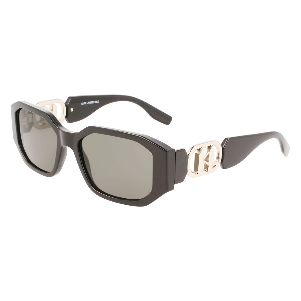 Karl Lagerfeld Schwarz gespritzte Sonnenbrille