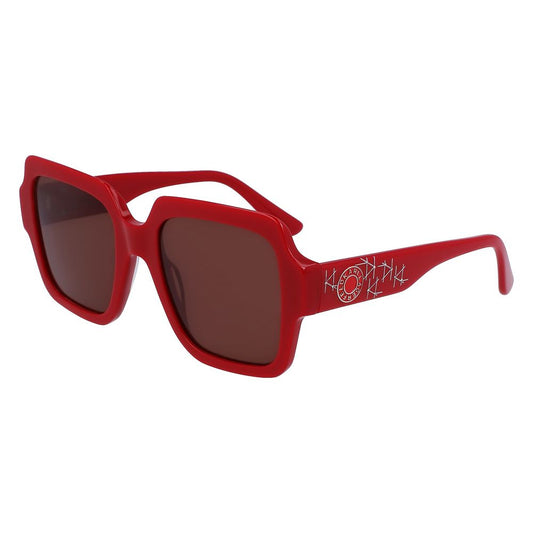 Karl Lagerfeld Rote Acetat-Sonnenbrille