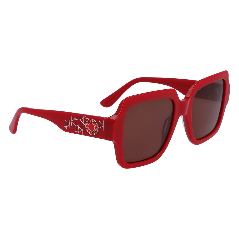 Karl Lagerfeld Rote Acetat-Sonnenbrille