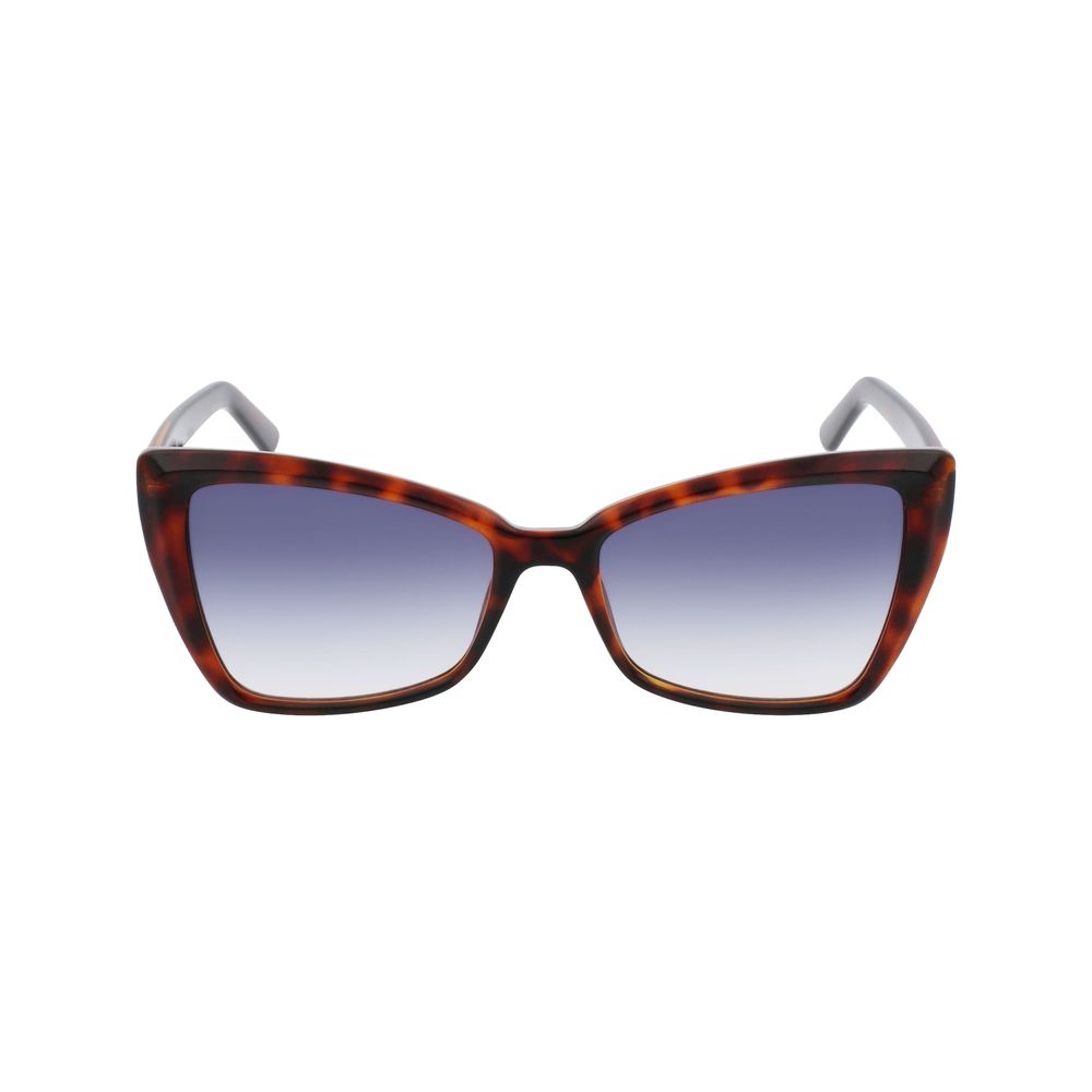 Karl Lagerfeld Braun gespritzte Sonnenbrille