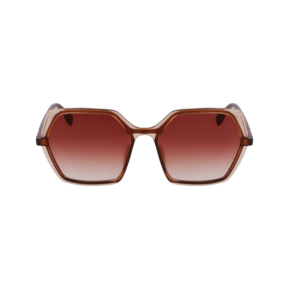 Karl Lagerfeld Braun gespritzte Sonnenbrille