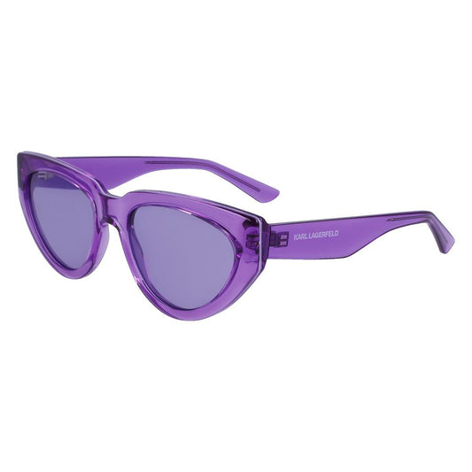 Karl Lagerfeld Lila gespritzte Sonnenbrille