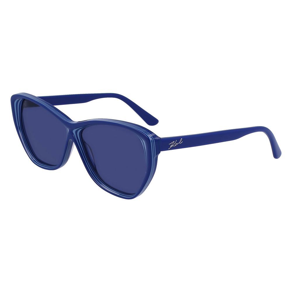 Karl Lagerfeld Blaue Acetat-Sonnenbrille