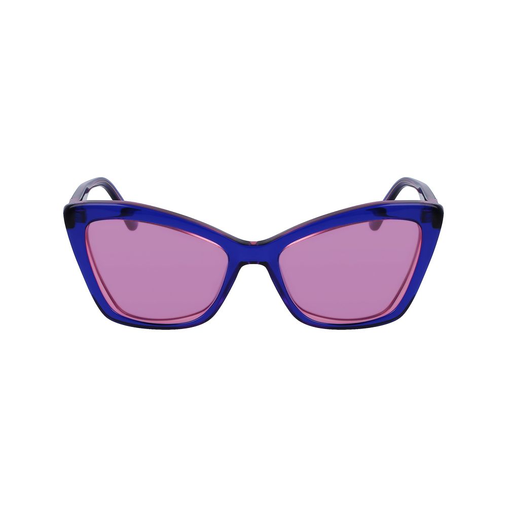 Karl Lagerfeld Blaue Acetat-Sonnenbrille