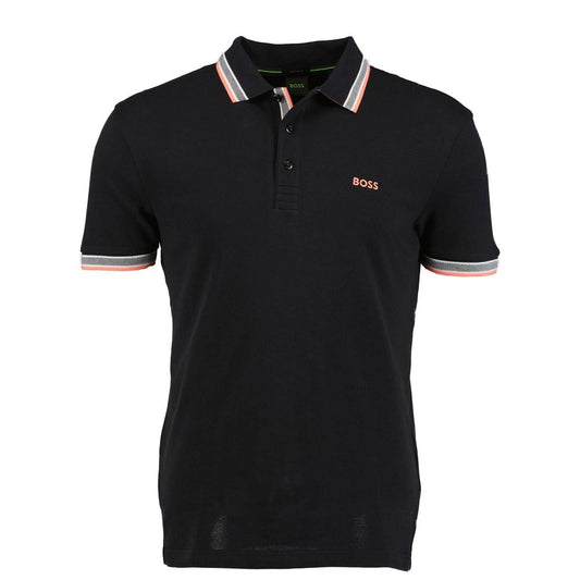 Hugo Boss Schwarzes Baumwoll-Poloshirt