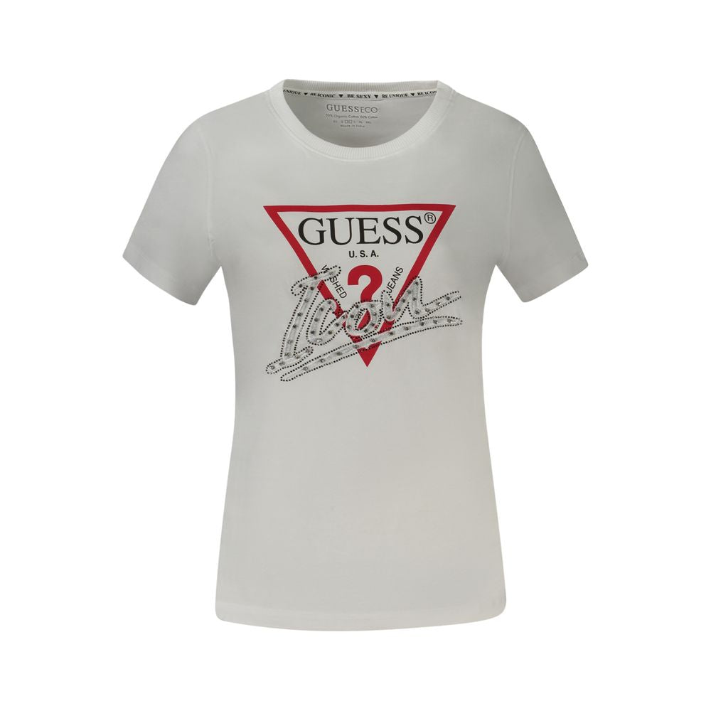 Guess Jeans Weiße Baumwoll-Oberteile & T-Shirt