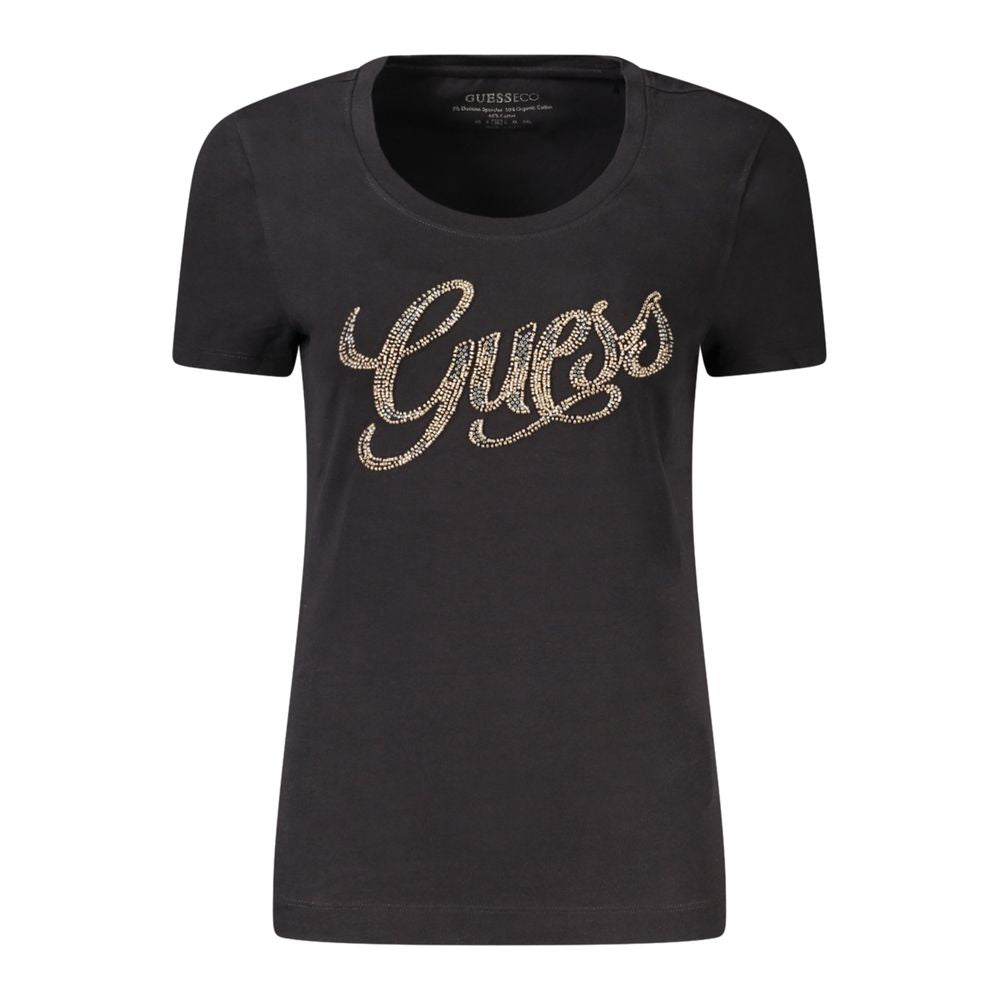 Guess Jeans Schwarze Baumwolle Tops & T-Shirt