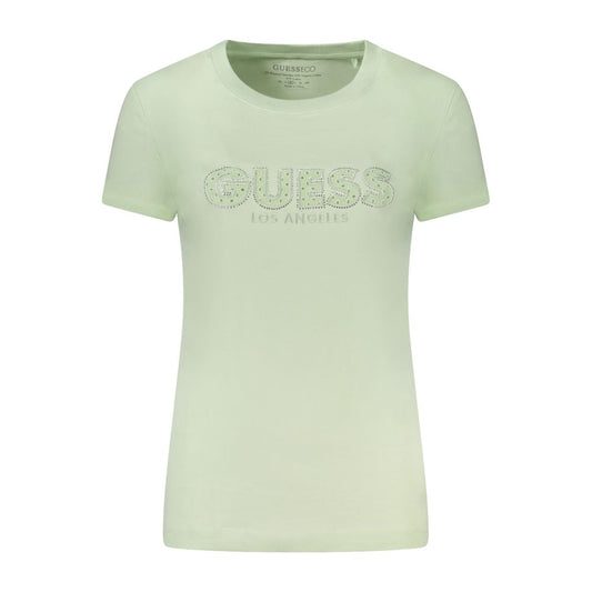 Guess Jeans Grüne Baumwoll-Oberteile & T-Shirt