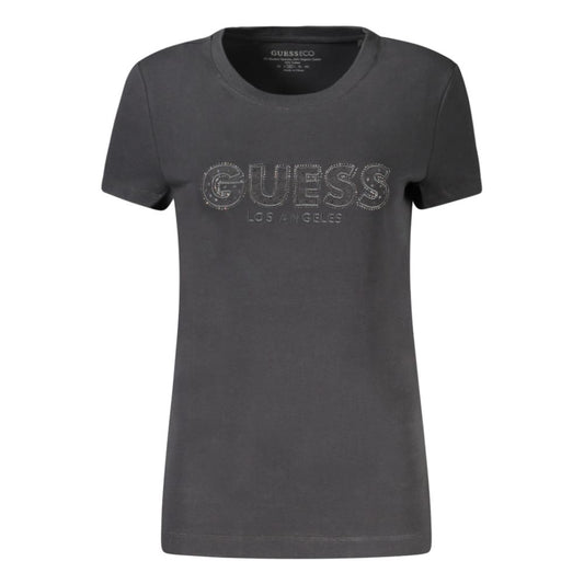 Guess Jeans Schwarze Baumwolle Tops & T-Shirt