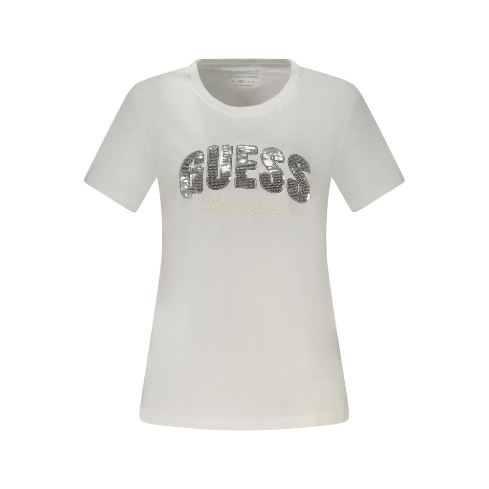 Guess Jeans Weiße Baumwoll-Oberteile & T-Shirt