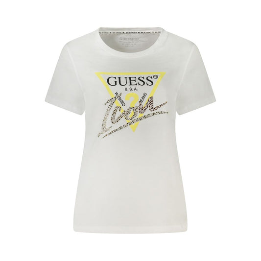 Guess Jeans Weiße Baumwoll-Oberteile & T-Shirt