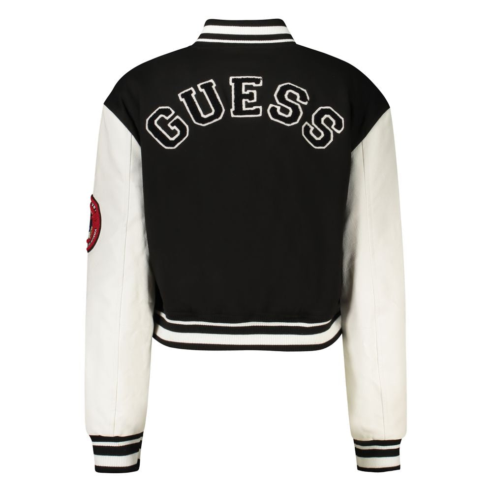 Guess Jeans Schwarze Polyethylen-Jacken & Mantel