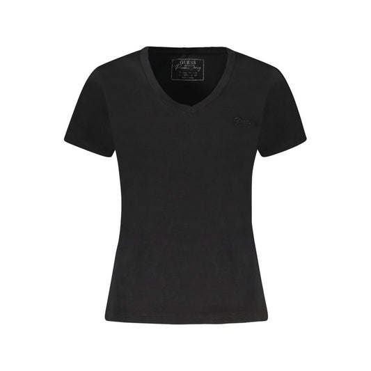 Guess Jeans Schwarze Baumwolle Tops & T-Shirt