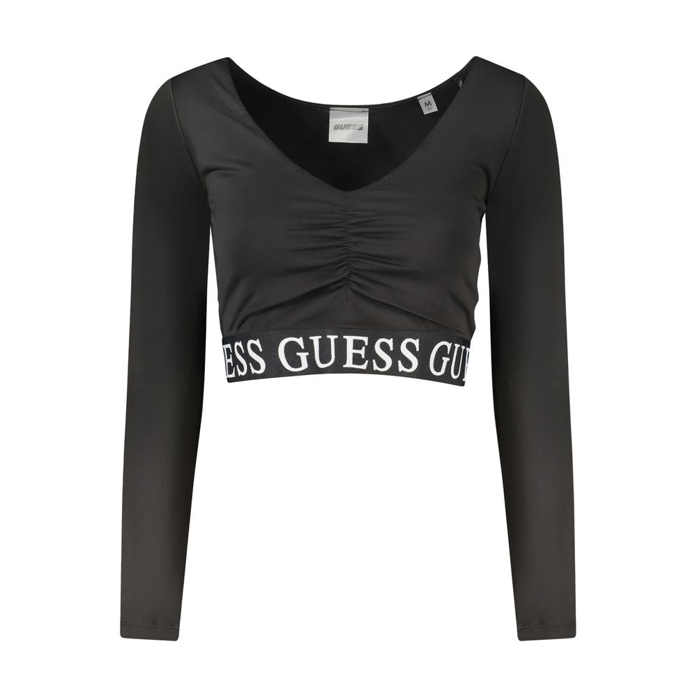 Guess Jeans Schwarze Spandex Tops & T-Shirt