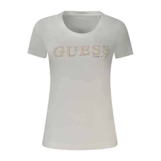 Guess Jeans Weiße Baumwoll-Oberteile & T-Shirt