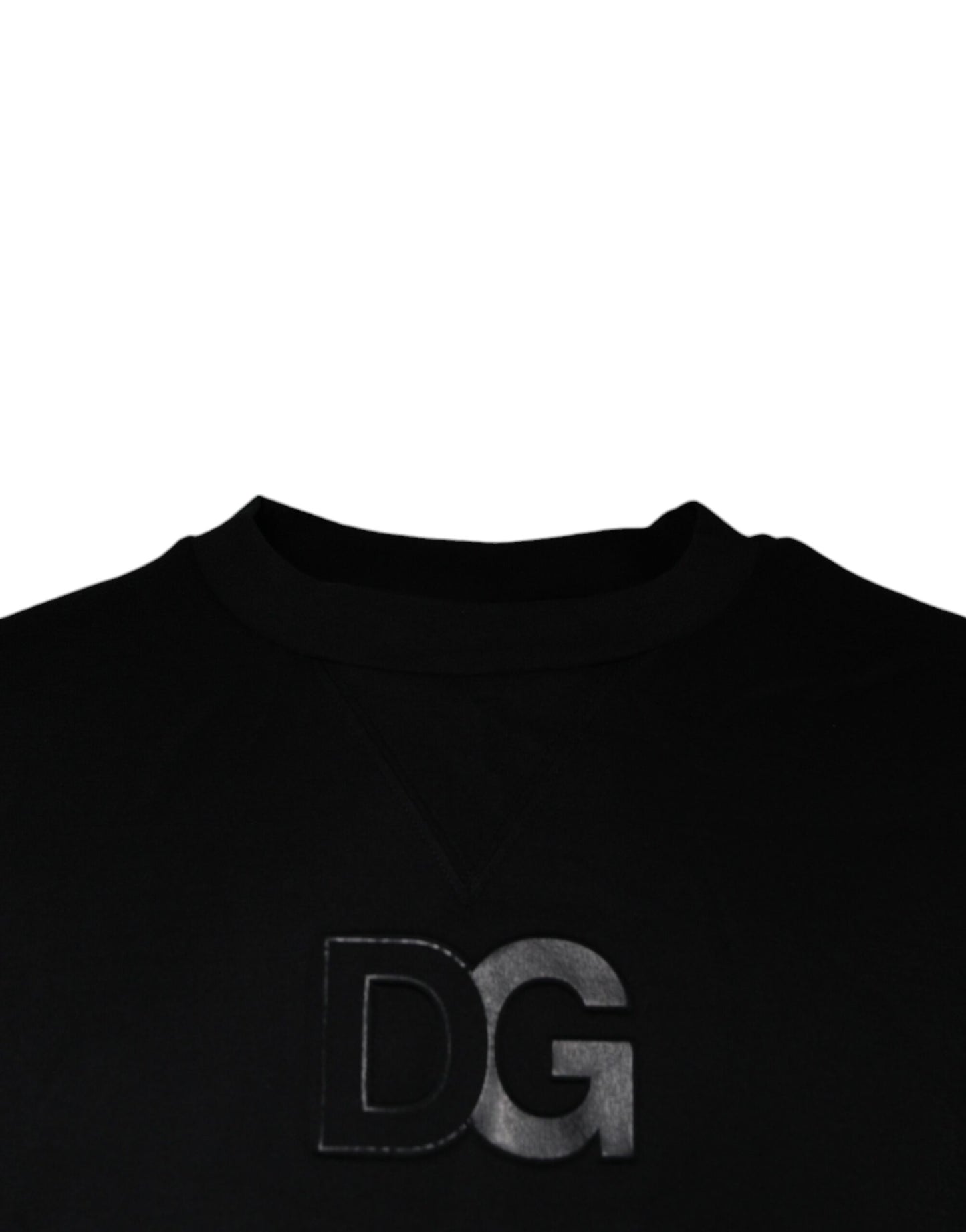 Dolce & Gabbana Black DG Logo Cotton Men Sweatshirt Sweater