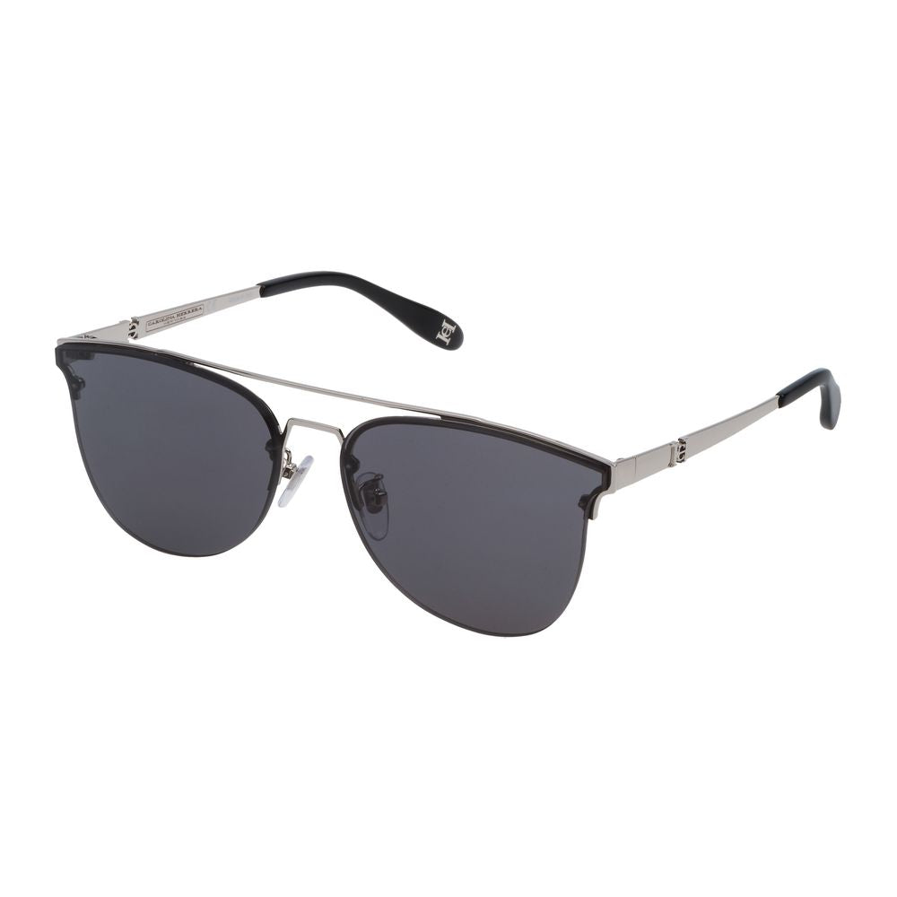 Carolina Herrera NY Silberne Metall-Sonnenbrille