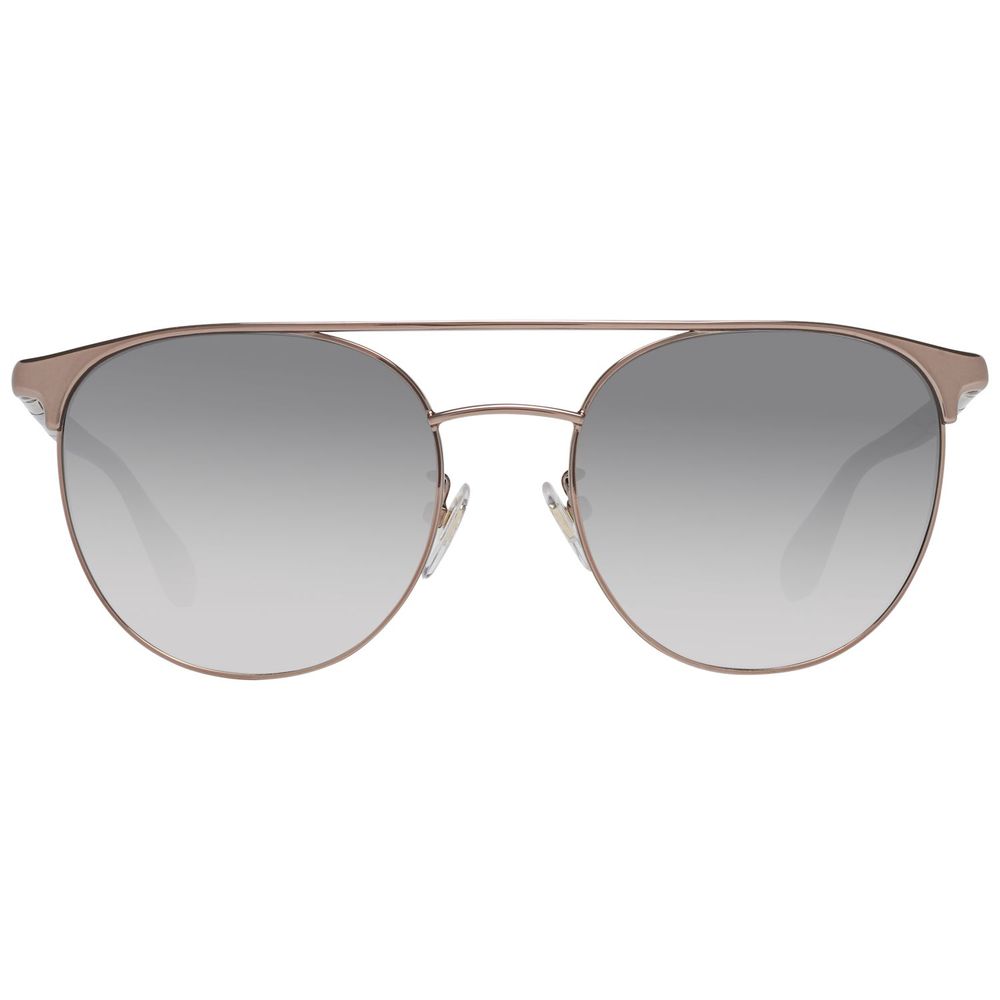 Carolina Herrera NY Bronzene Sonnenbrille aus Metall und Kunststoff