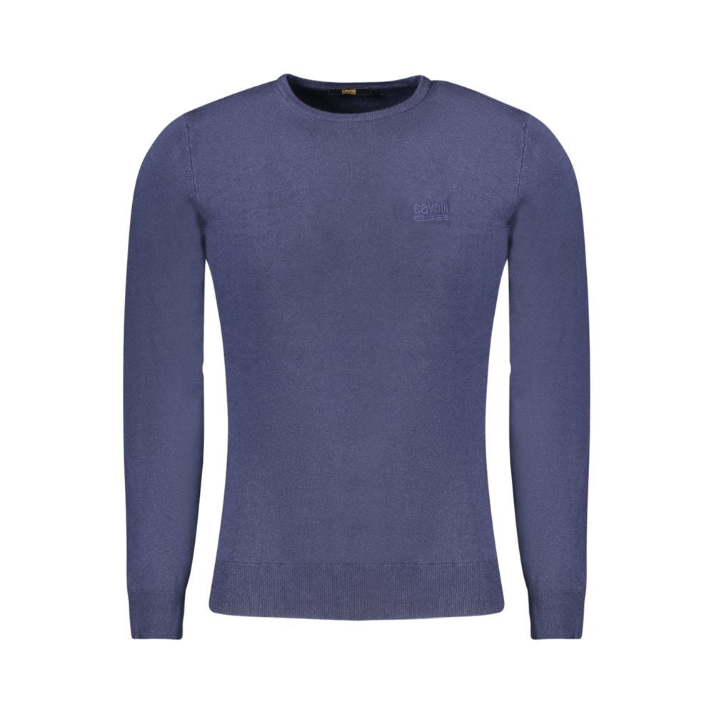 Cavalli Class Blauer Polyester-Pullover