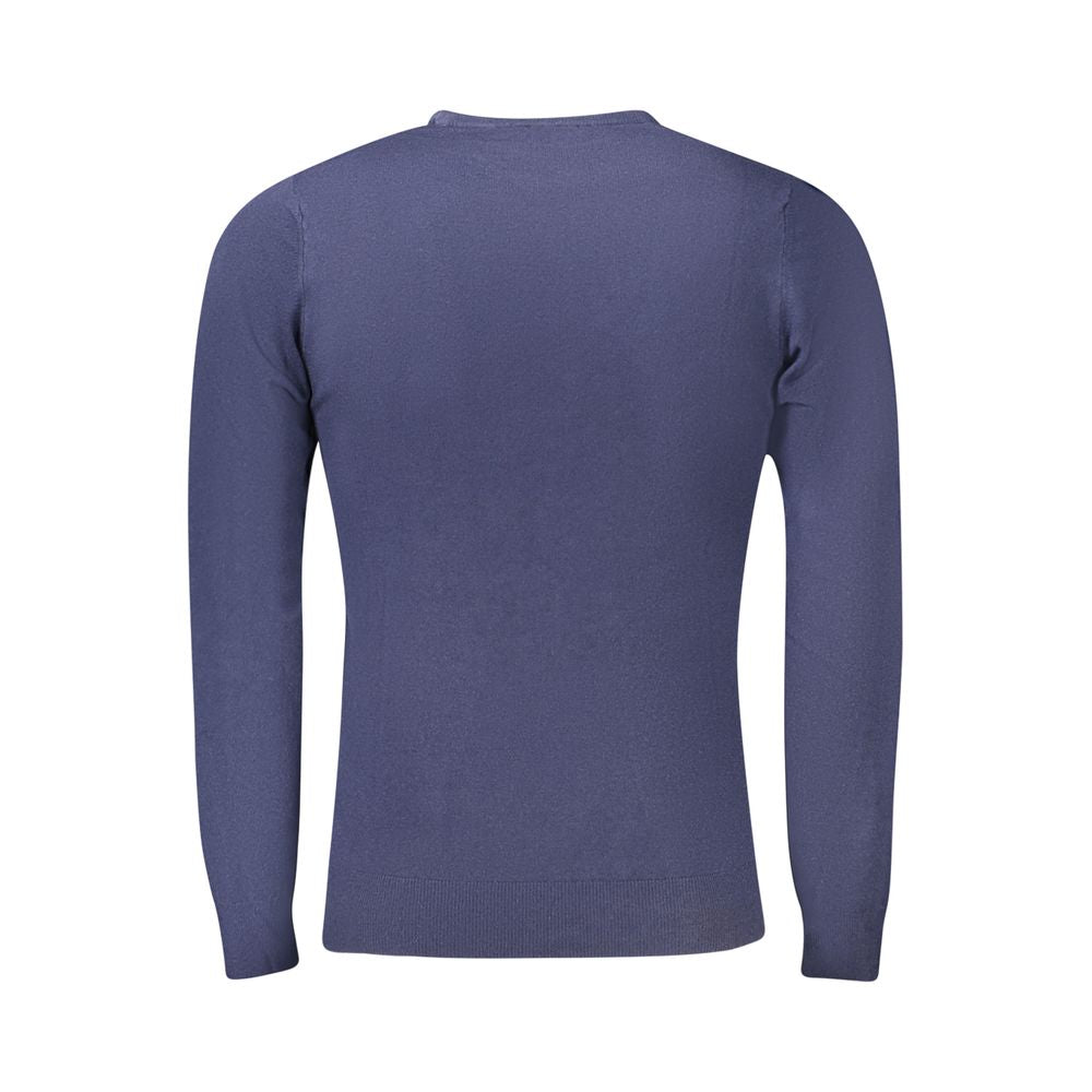 Cavalli Class Blauer Polyester-Pullover