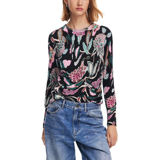 Desigual Schwarze Viskose Tops & T-Shirt