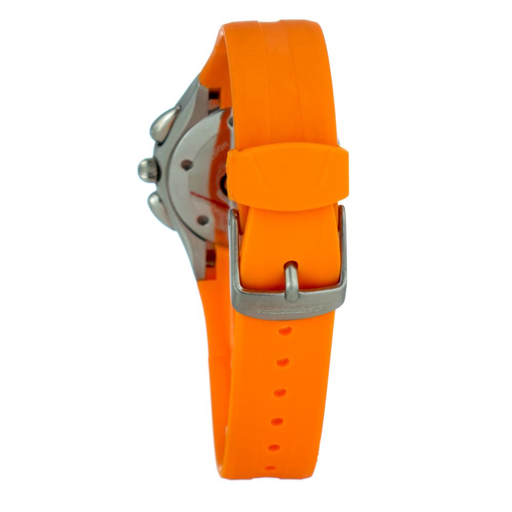 Chronotech Orangefarbene Gummiuhr