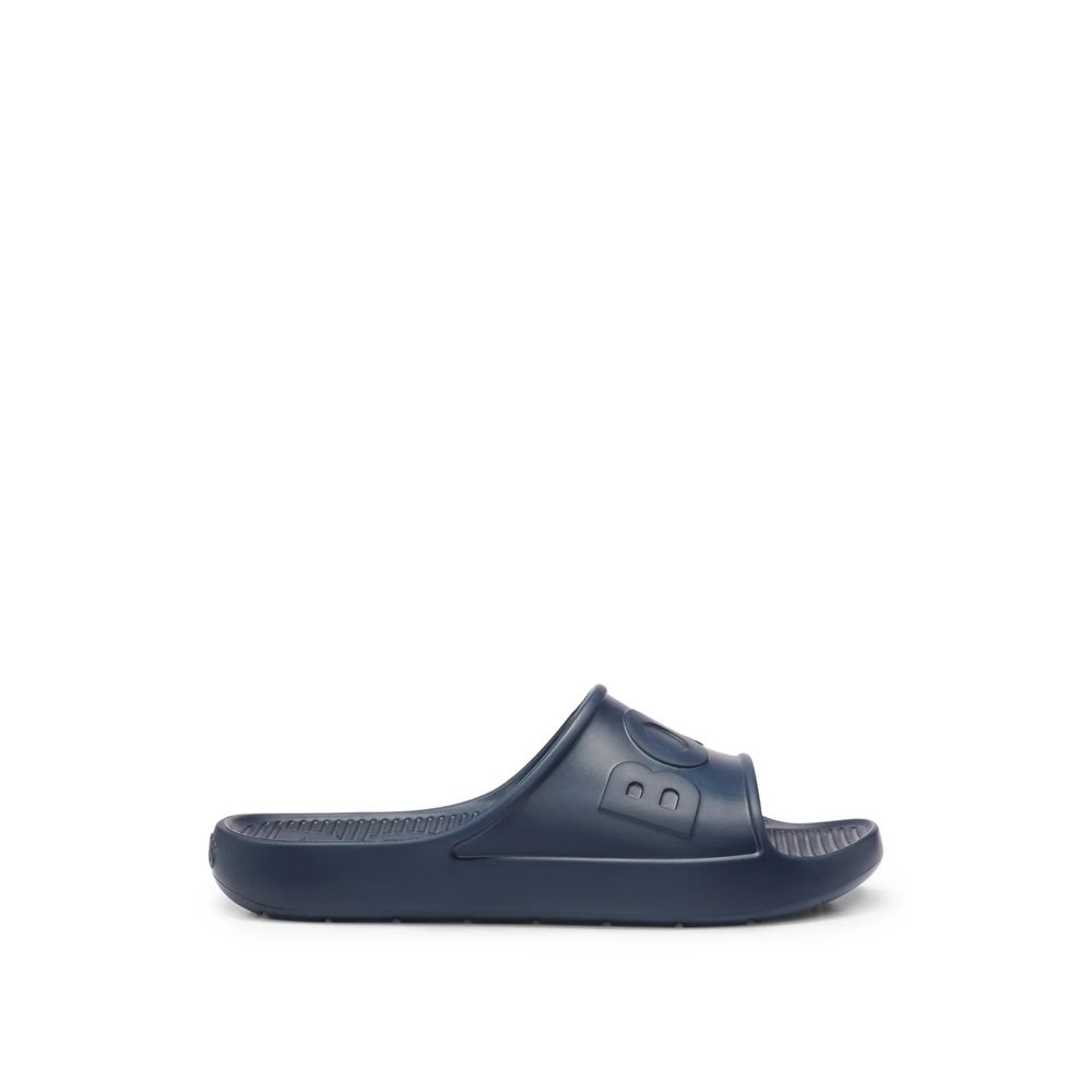 Hugo Boss Blaue Gummi-Sandale