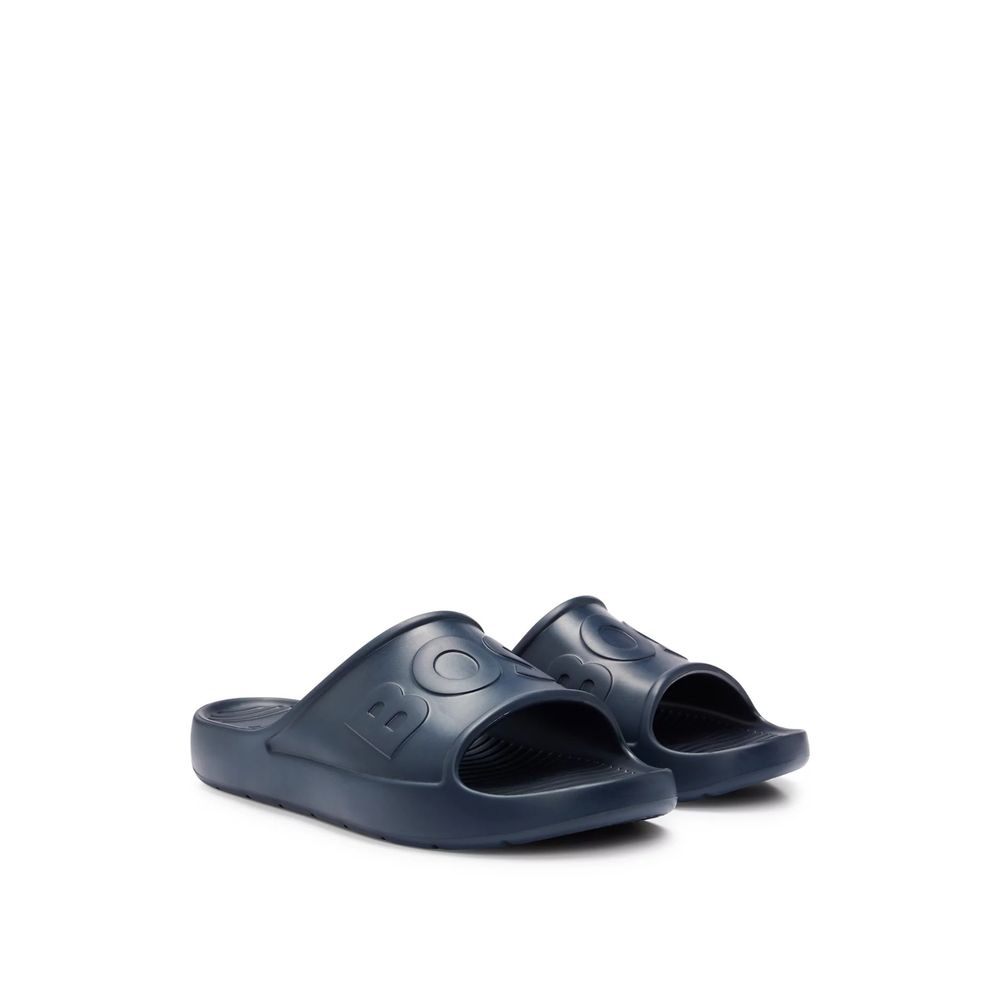 Hugo Boss Blaue Gummi-Sandale