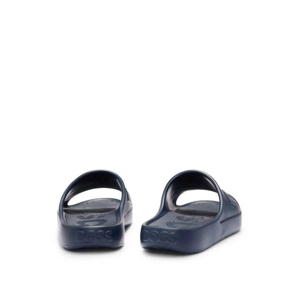 Hugo Boss Blaue Gummi-Sandale