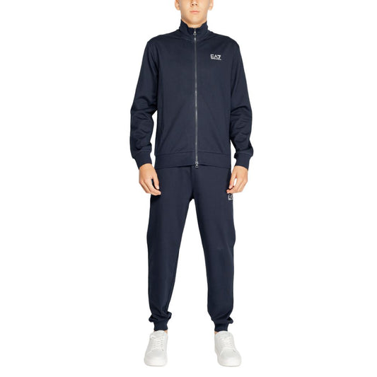 EA7 Emporio Armani Blauer Baumwoll-Sweatuit