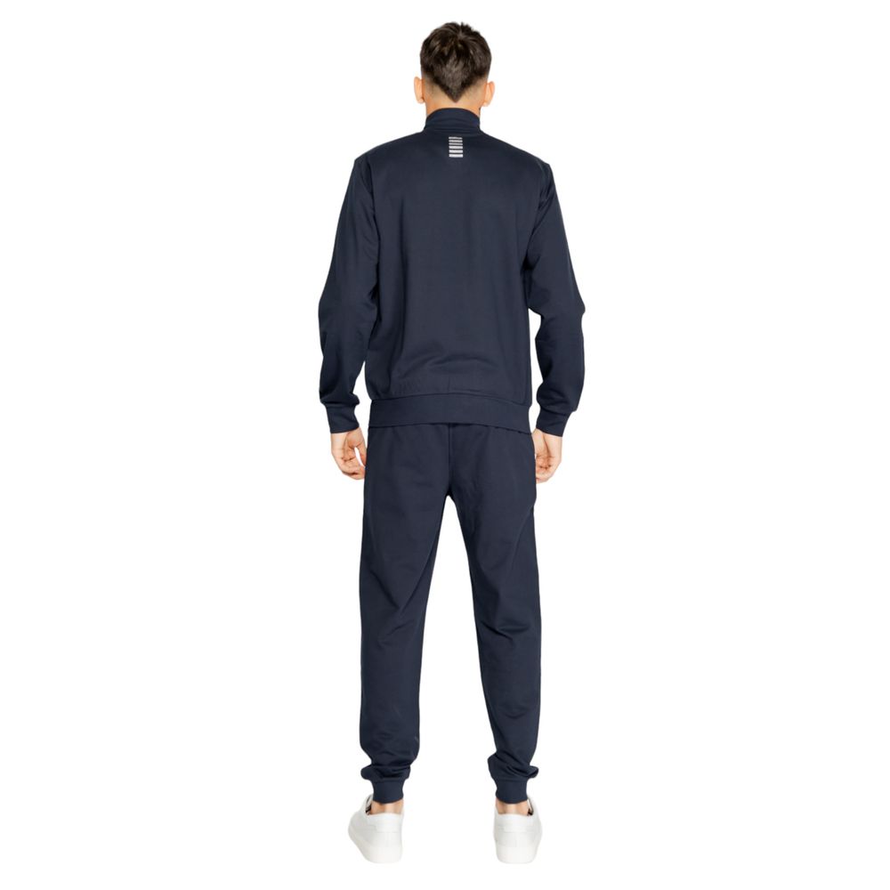 EA7 Emporio Armani Blauer Baumwoll-Sweatuit