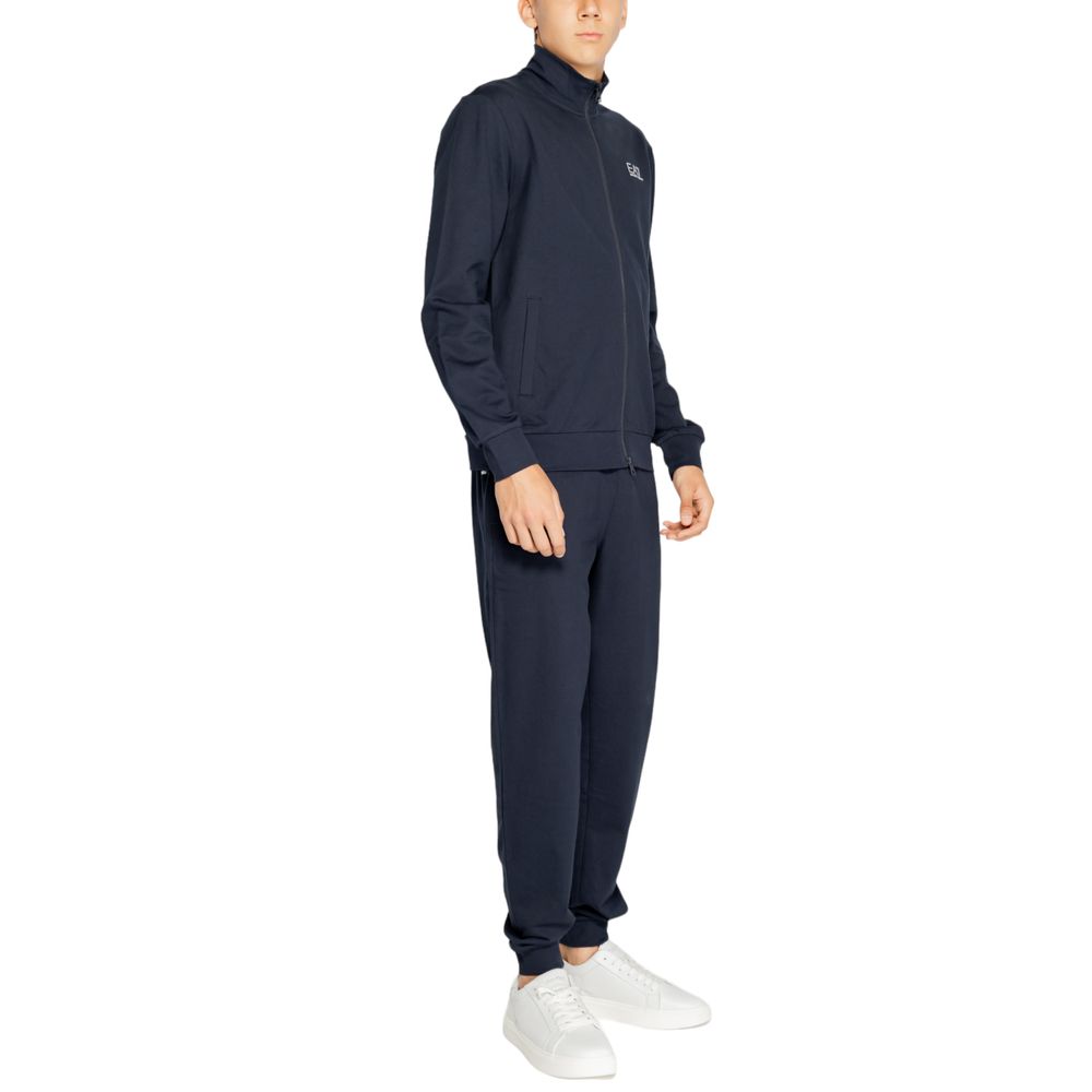 EA7 Emporio Armani Blauer Baumwoll-Sweatuit