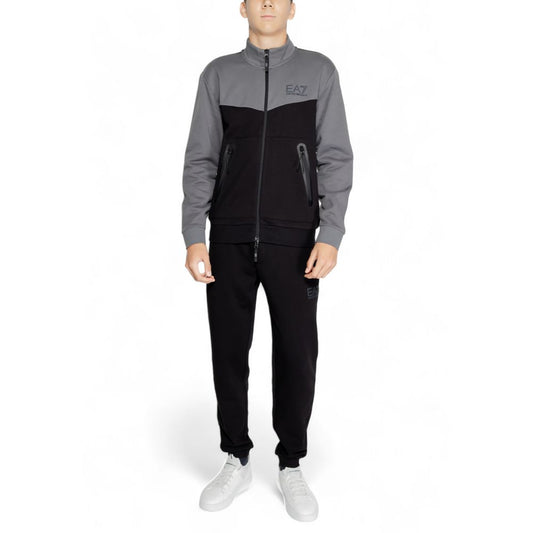 EA7 Emporio Armani Schwarzer Baumwoll-Sweatuit