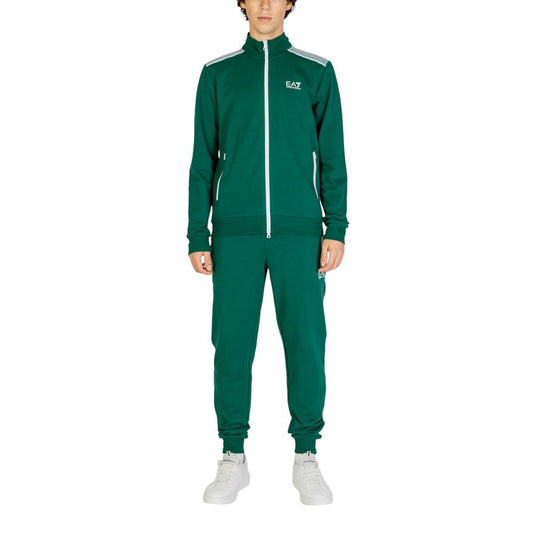 EA7 Emporio Armani Grüner Baumwoll-Sweatuit