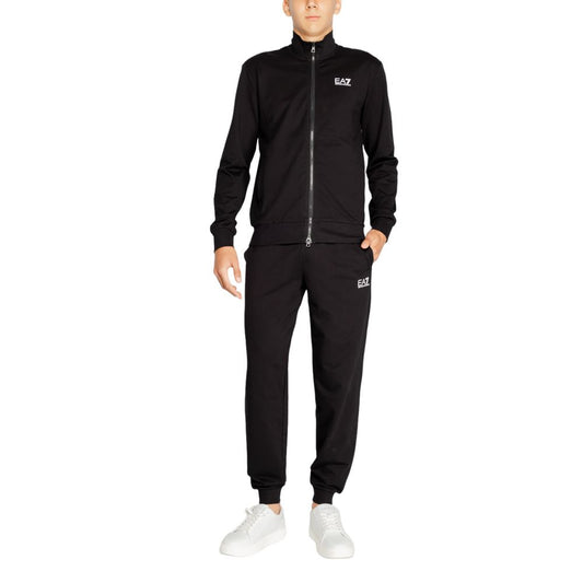 EA7 Emporio Armani Schwarzer Baumwoll-Sweatuit