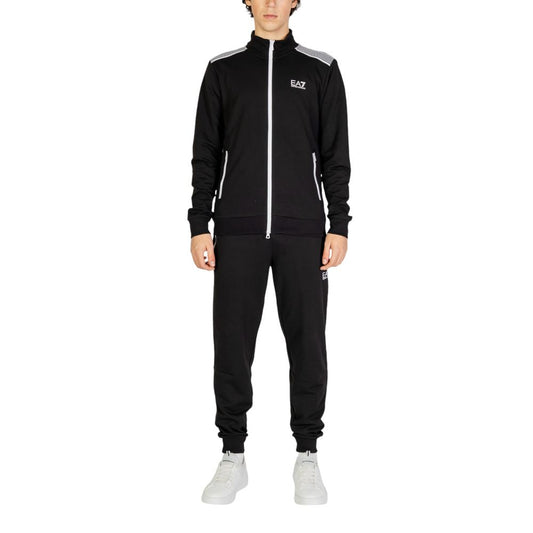 EA7 Emporio Armani Schwarzer Baumwoll-Sweatuit