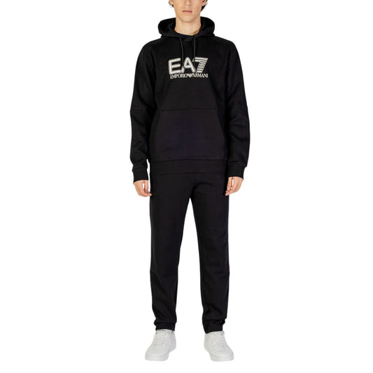 EA7 Emporio Armani Schwarzer Baumwoll-Sweatuit