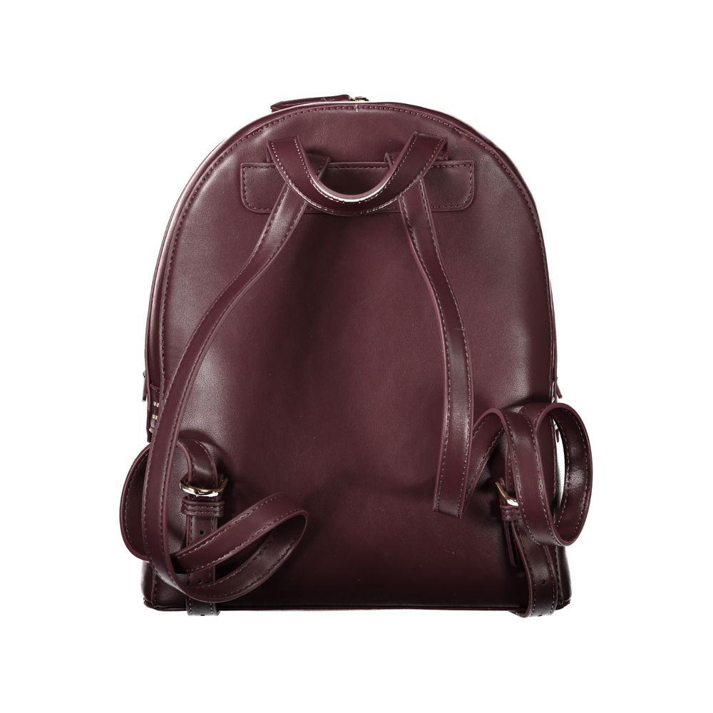 Valentino Bags Roter Polyethylen-Rucksack